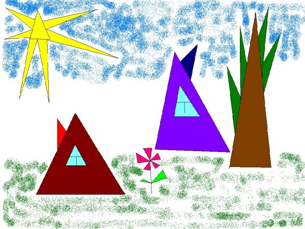 Геометрические фигуры из треугольников