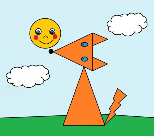 Рисунок из геометрических фигур