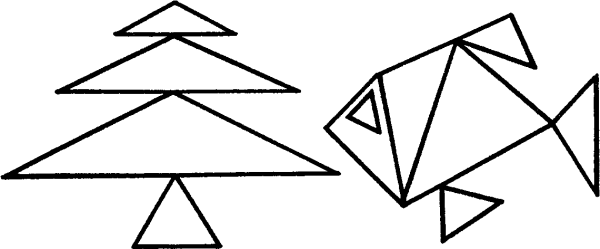 Геометрические фигуры из треугольников