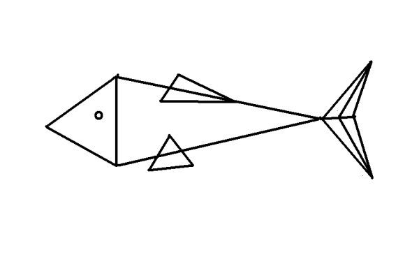 Рыбка из геометрических фигур