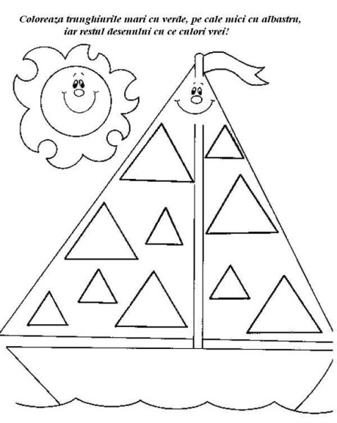 Треугольникзадантия для детей