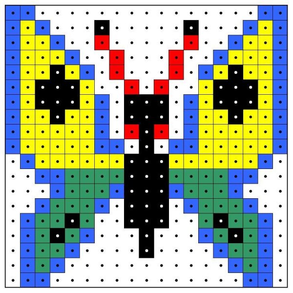 Квадратная мозаика схемы