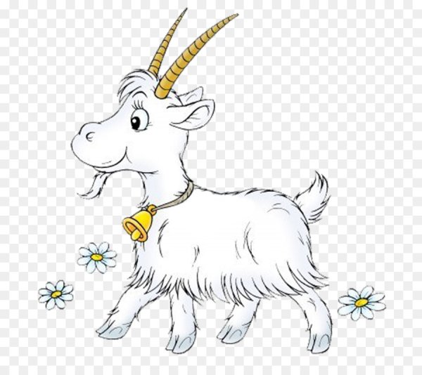 Козлёнок раскраска для детей