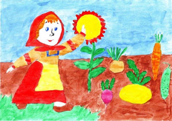 Природа рисунок для детей