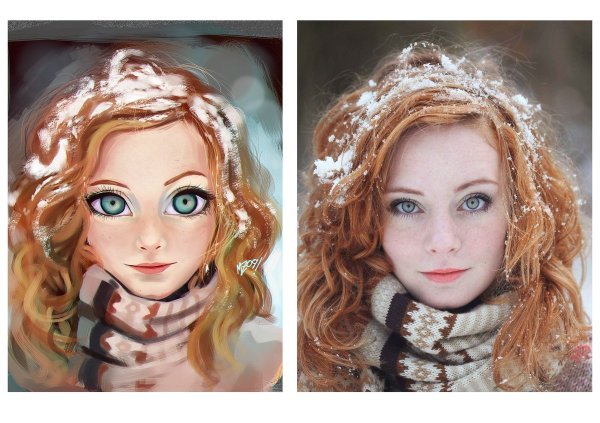 Рисунок девочки для обработки