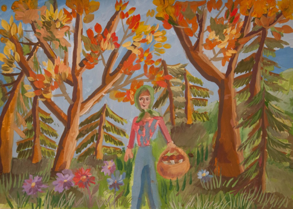 Детские рисунки красками