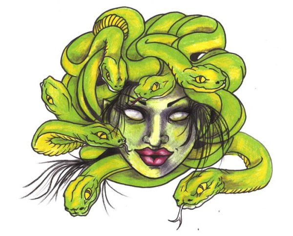 Медуза Горгона для детей