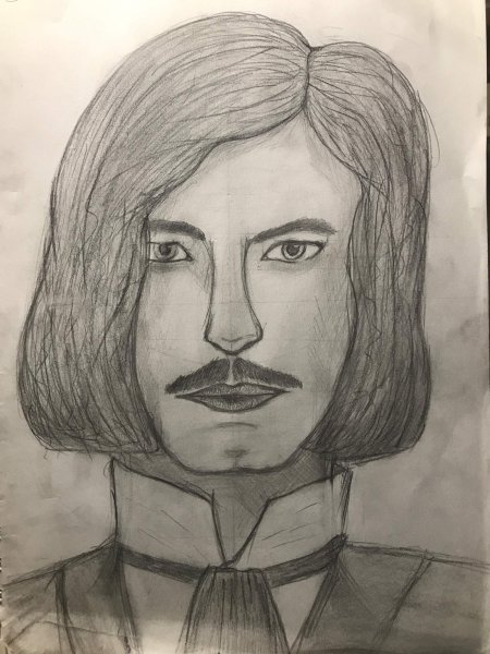 А.А. Иванова (рисунок 1847 г.). Гоголь