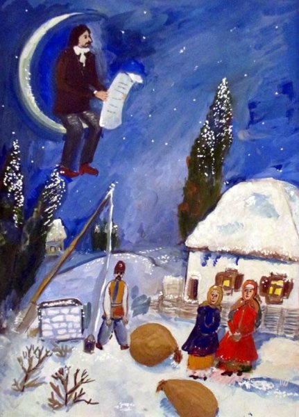 Портрет Гоголя на а4