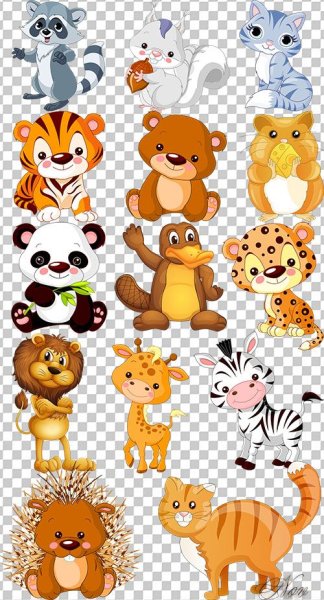 Мультяшные зверушки
