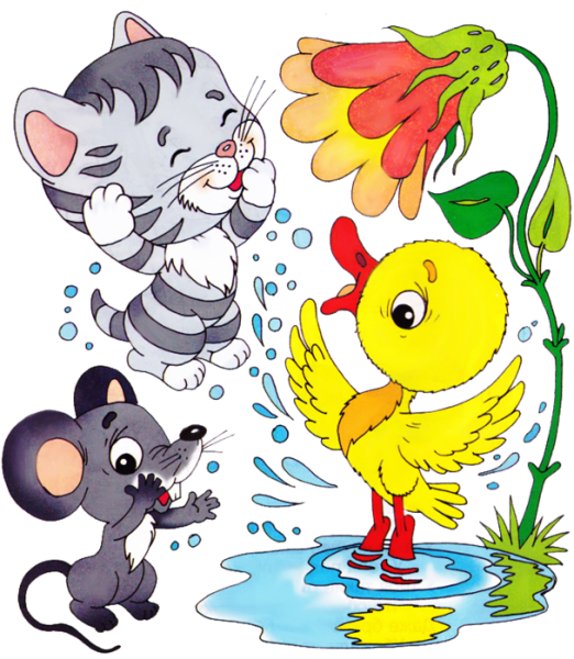 Мышонок умывается