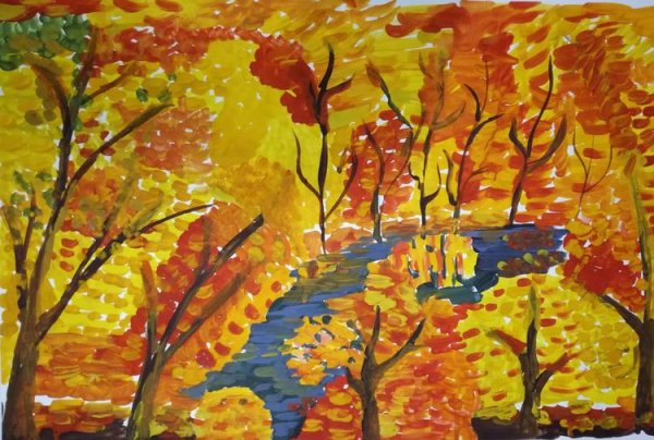 Рисование для детей осень