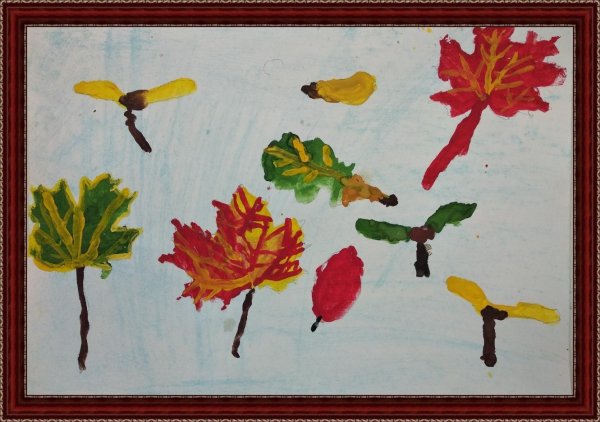 Золотая осень рисунки детей