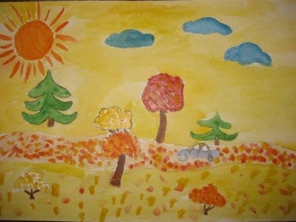 Рисование листопад