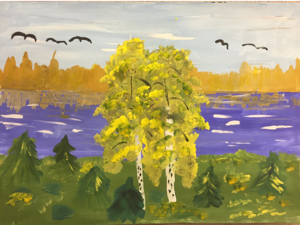 Рисование листопад