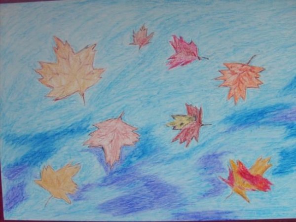Осенний листопад рисунок