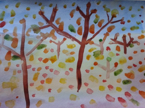Рисование листопад