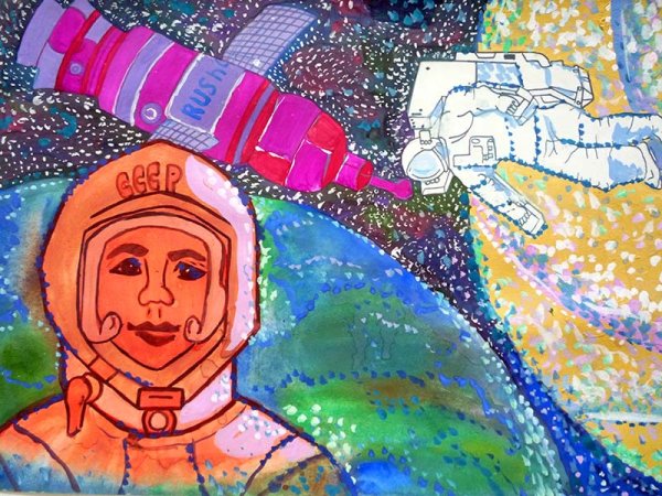 Рисунки на космическую тему художественная школа