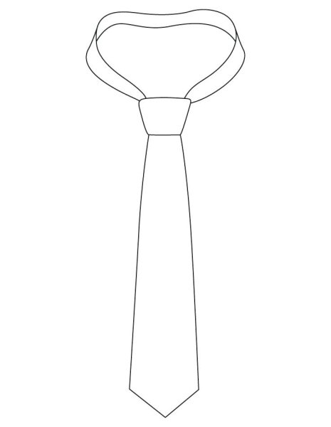 Галстук нарисованный