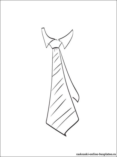 Галстук нарисованный