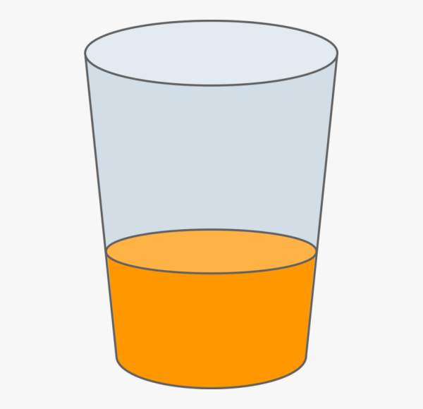 Нарисованный стакан для детей