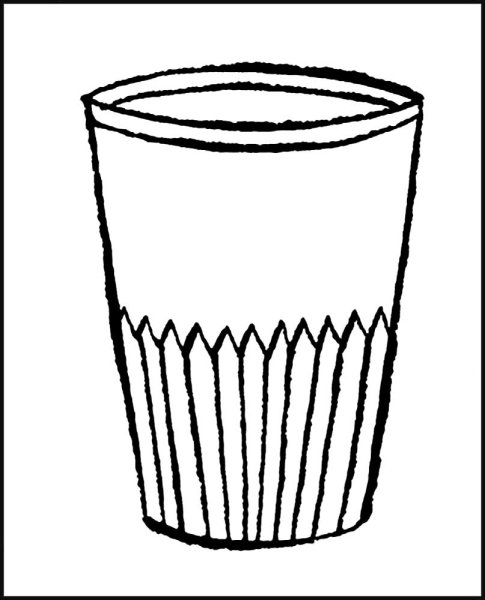 Нарисовать стакан