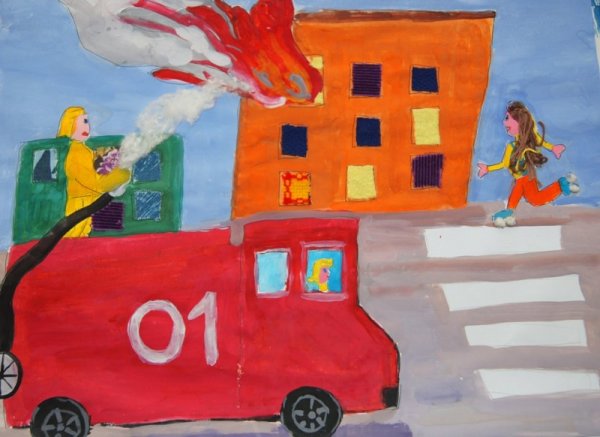 Рисунок на тему огонь