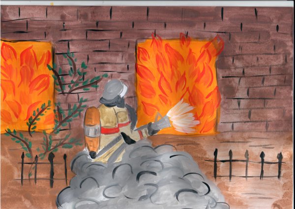 Рисунок на тему пожарная безопасность