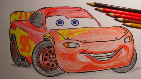 Молния Маквин срисовать