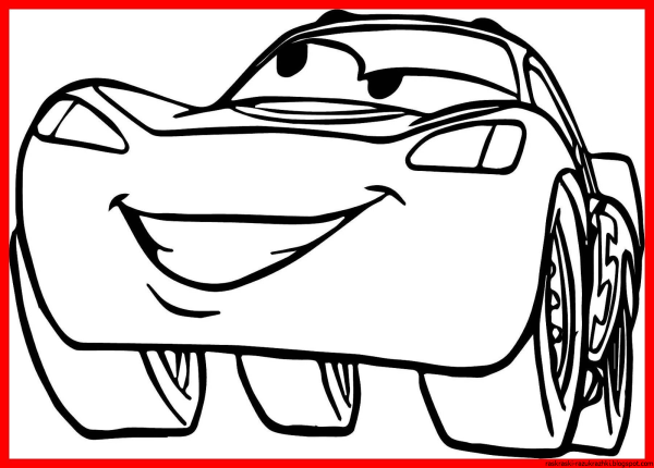 Маккуин Тачки для раскрашивания