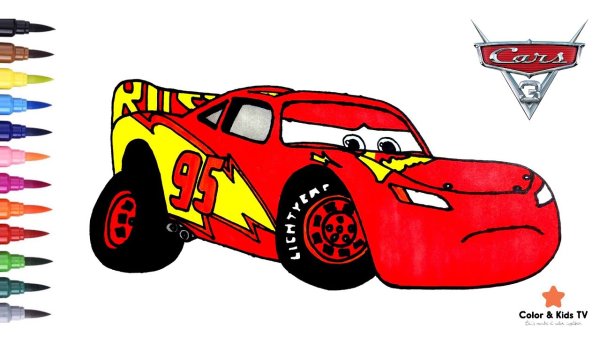Молния Маккуин Тачки 3 раскраска