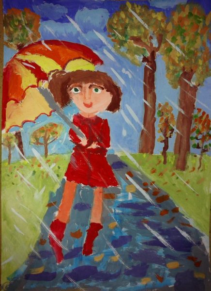 Рисунок на тему пасмурный день