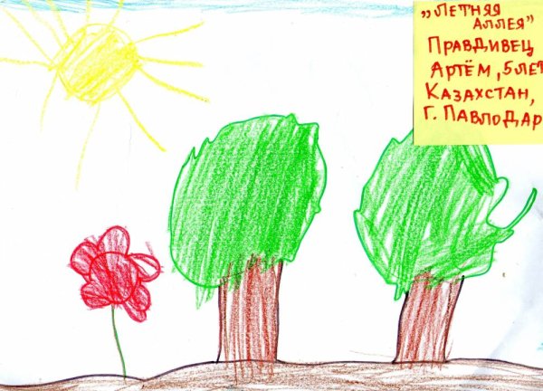 Аллея детский рисунок