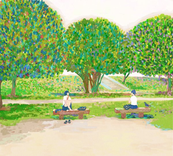 Рисование парков и скверов