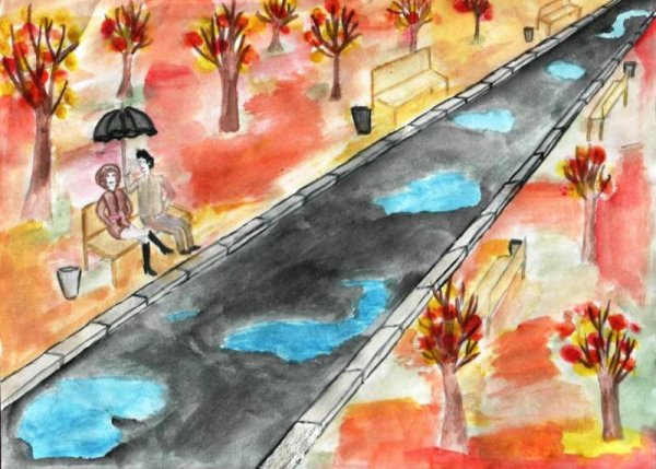 Рисование 3 класс парк