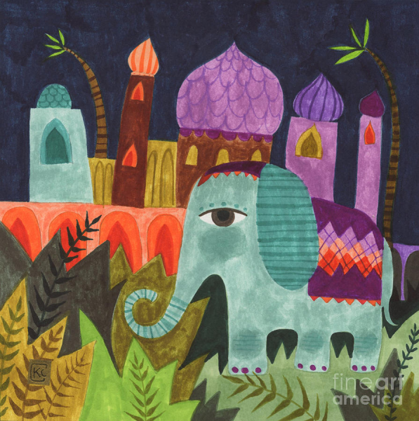 Аппликация на тему Индия