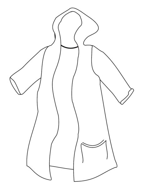 Контуры одежды для раскрашивания