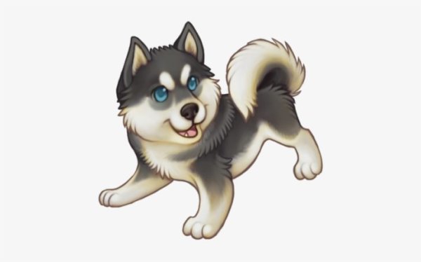 Хаски мультяшные