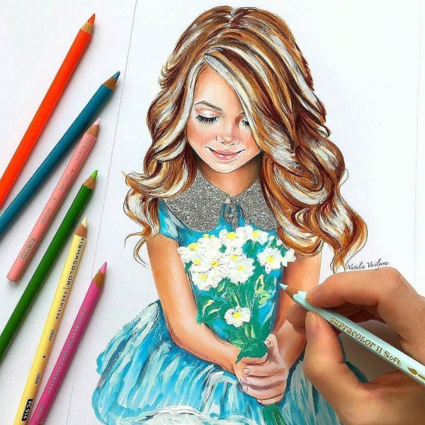 Милые мультяшные девочки