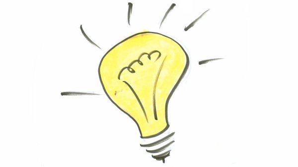 Лампочка мультяшная