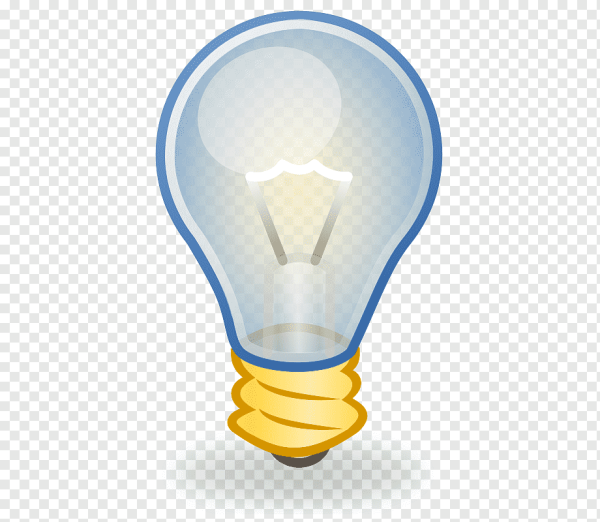 Лампочка без фона