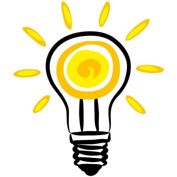 Значок перегоревшей лампочки