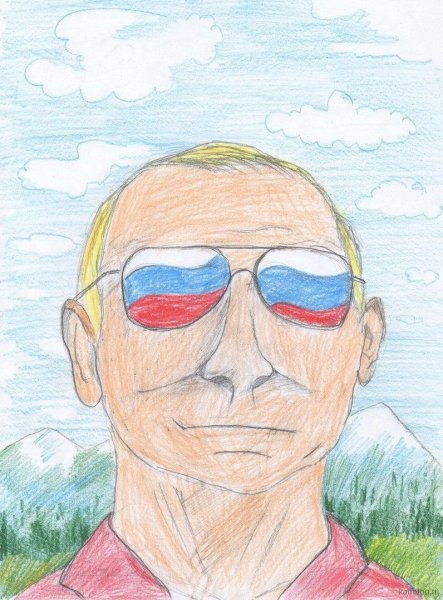 Путин детские рисунки