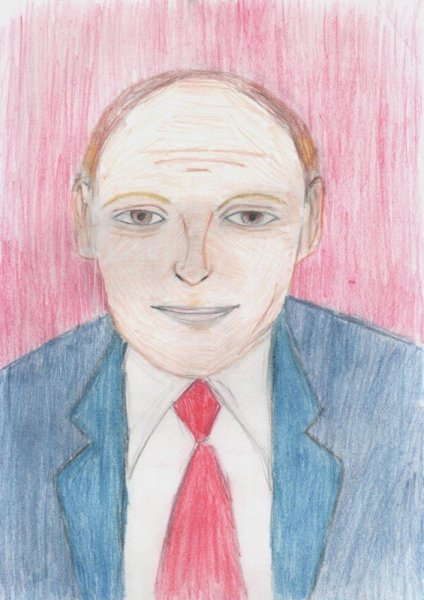 Детские рисунки Путина