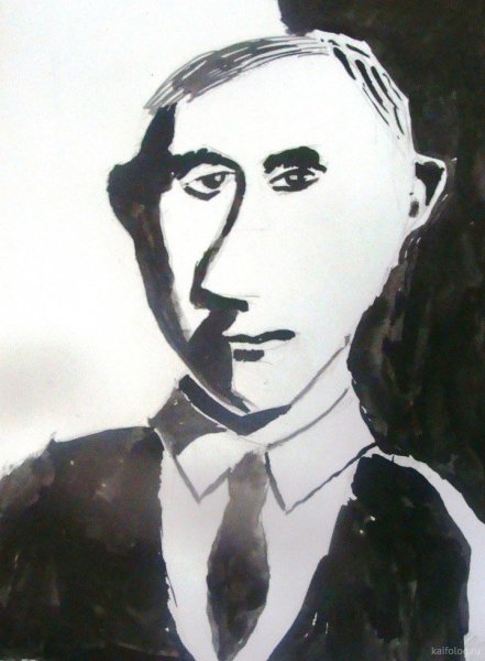 Портрет Путина в школе