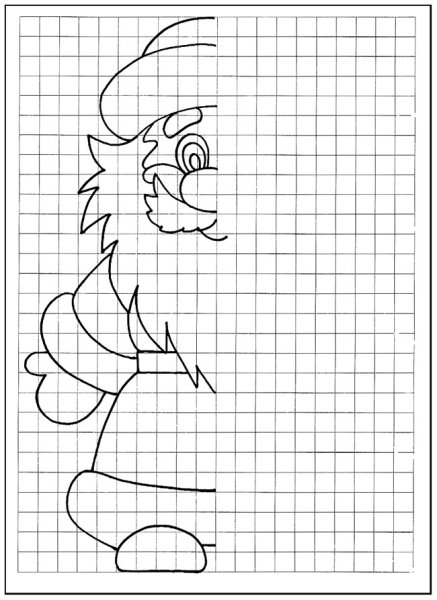 Рисунки по клеточкам раскраска