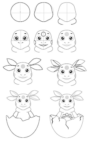 Рисование мультяшных персонажей