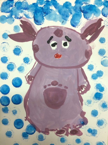 Лунтик детский рисунок