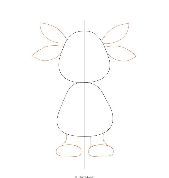 Лунтик для срисовки