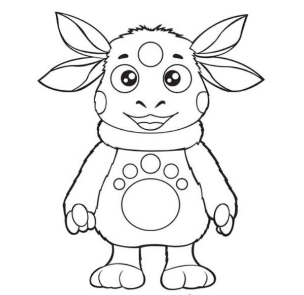 Раскраска Лунтик